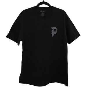 Primitive Skateboarding T-Shirt L Maroon Script Logo Core Skate Tee P-Rod *Flaw